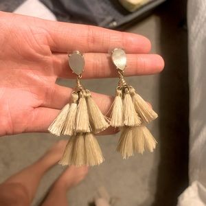 Dangle fringe earrings